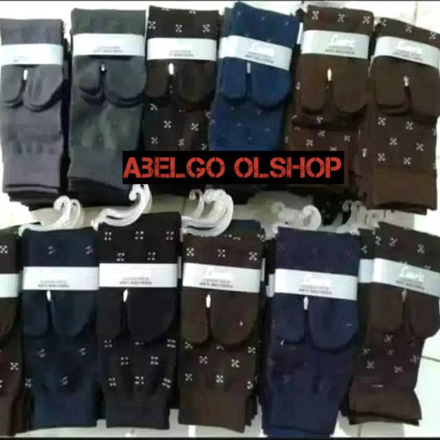 6 pasang- kaos kaki jempol pria panjang/kaos kaki anti bakteri panjang