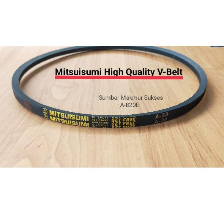 ❂ V BELT VANBELT FANBELT MESIN CUCI A820E A-820E A 820E A 820 E A33 A 33 A-33 MITSUISUMI GRADE A ♔