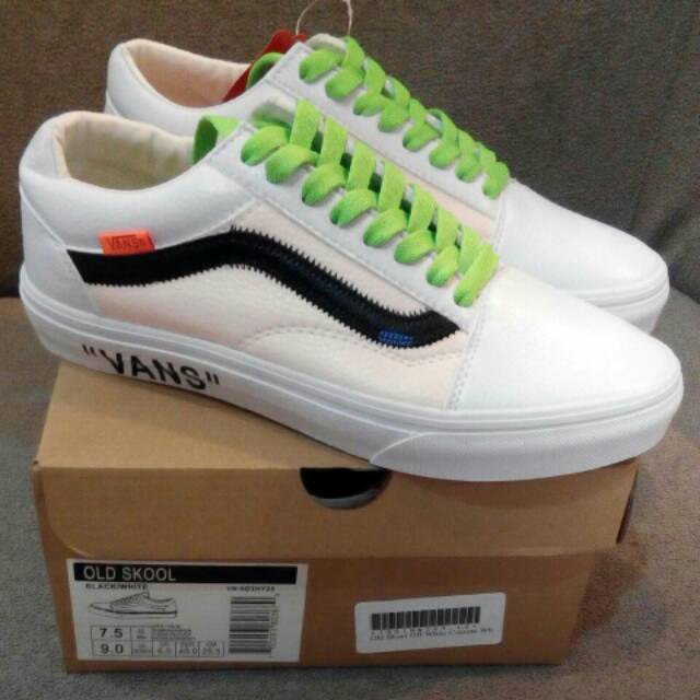 custom white old skool vans