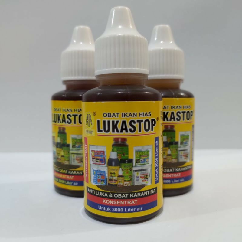 lukastop obat ikan luka dan jamur kulit produk original