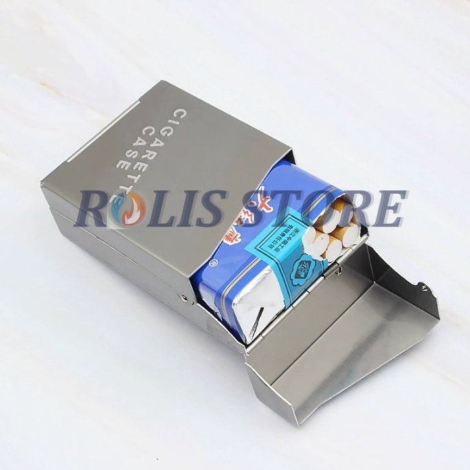 COD- Tempat Rokok Stainless Kotak Rokok DH3987 Kotak Rokok Unik