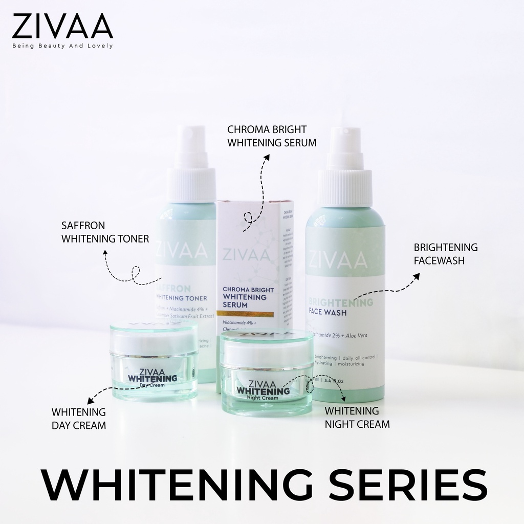 Zivaa Skincare Brightening Paket Wajah &amp; Serum