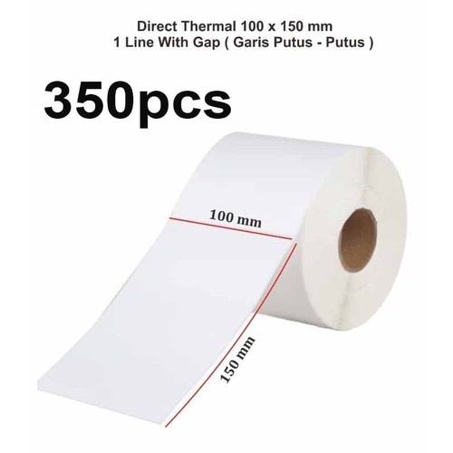 JH Thermal 350 Sheets uk 100x150 MM (A6) Termurah