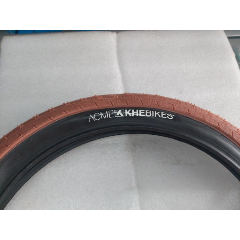 BAN LUAR SEPEDA BMX KHE BIKES ACME 20X2.40 COKLAT HARGA SATUAN KHE BIKES TAIWAN
