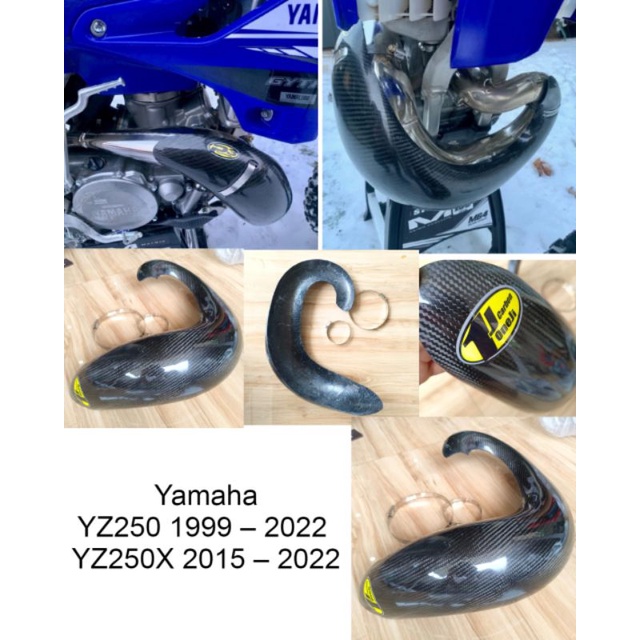 1J Carbon Yamaha Yz250 Yz250x Yz125 Yz125x Cover Knalpot