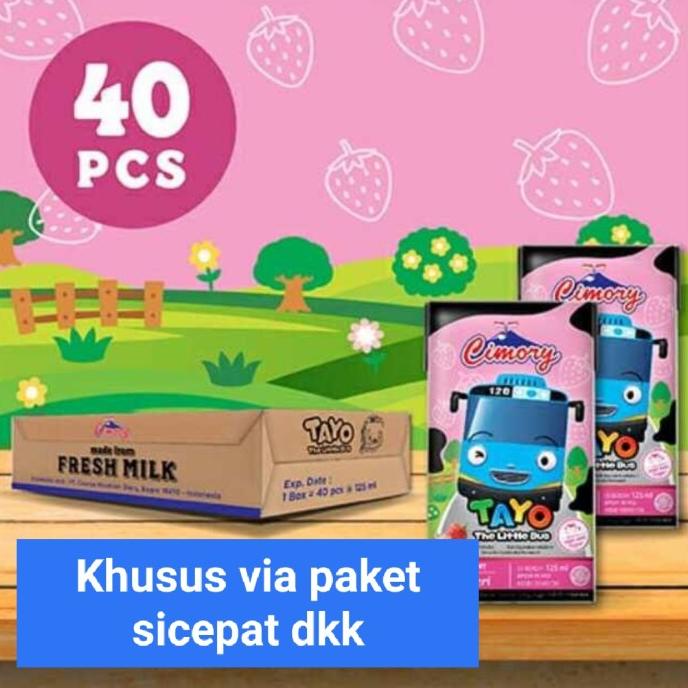 

BISA COD Cimory uht milk 125 ml isi 40 pcs - Strawberi