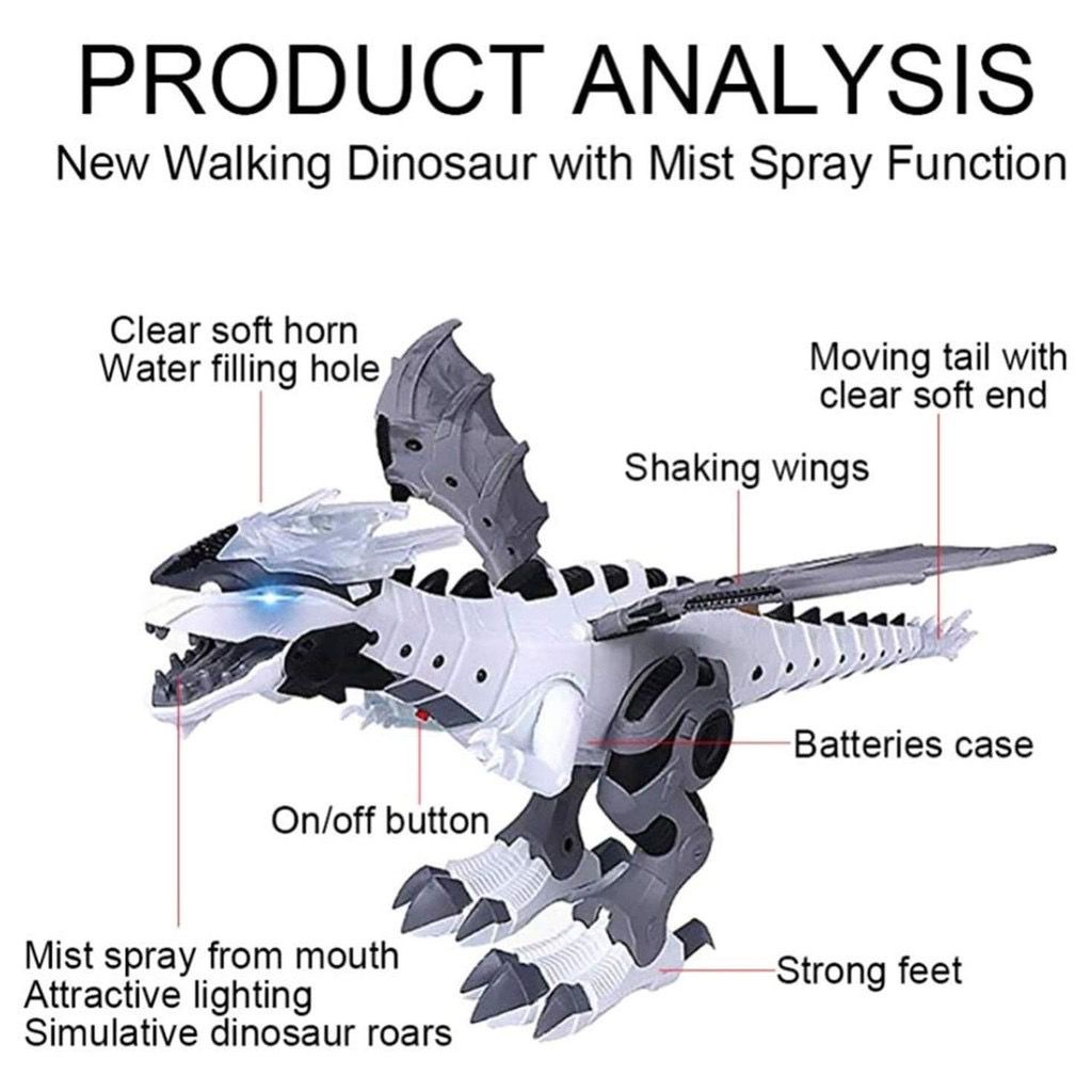 Mainan Anak SPRAY DINOSAUR 6818 Dinosaurus Bisa Spray Air Keluar Asap