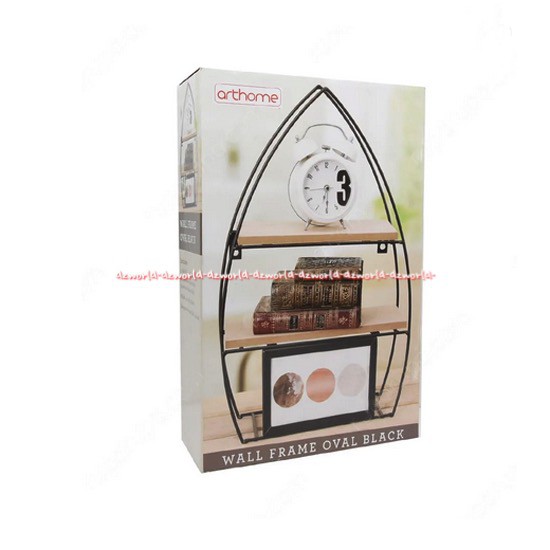 Arthome Wall Frame Oval Black Gantungan Pajangan Dinding Oval