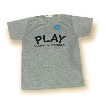 Kaos Tshirt Pakaian Anak Branded CDG Play Grey