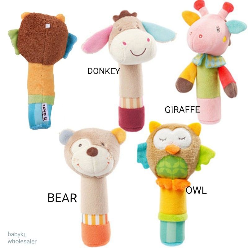 Rattle stick baby / Mainan boneka genggam bayi ada bunyi