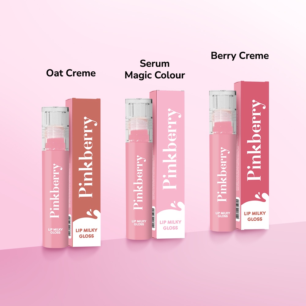 ⭐BAGUS⭐ PINKBERRY Milky Lipgloss 3,8 ml | Lipcream Lip Tint Lip Staint