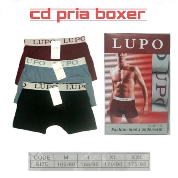 BOXER CELANA DALAM LUPO IMPORT PREMIUM