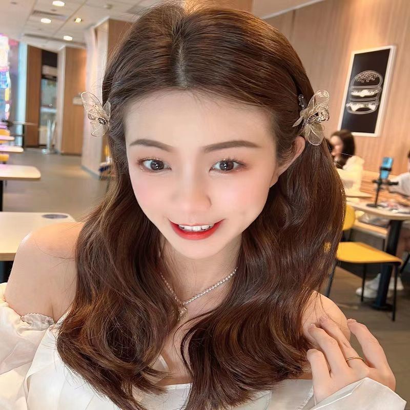 (Hello Girl)F135 Jepit Rambut Wanita Permata Pita Gaya Korea