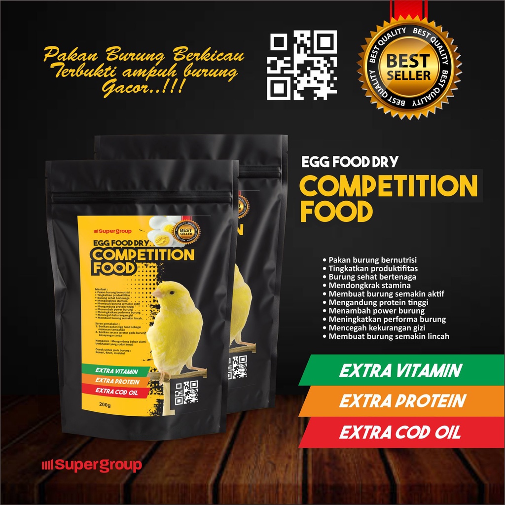 PAKAN BURUNG KENARI COMPETITION CEDE EGG FOOD