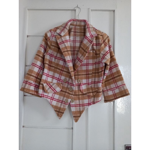 blazer wanita/blazer korea/blazer motif/baju kerja wanita