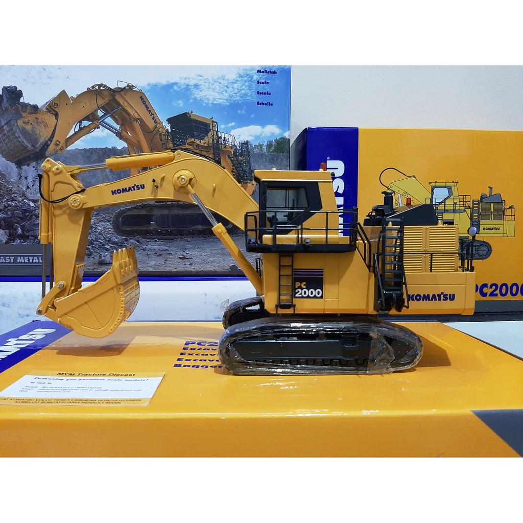 Diecast Miniatur Alat Berat Komatsu PC2000 -8 Backhoe (1:50)