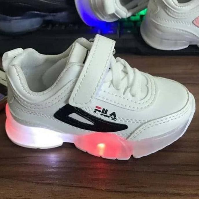 size 26 -36 SEPATU LAMPU ANAK IMPORT UNISEX FILLA KIDS LED - 26 DISKON