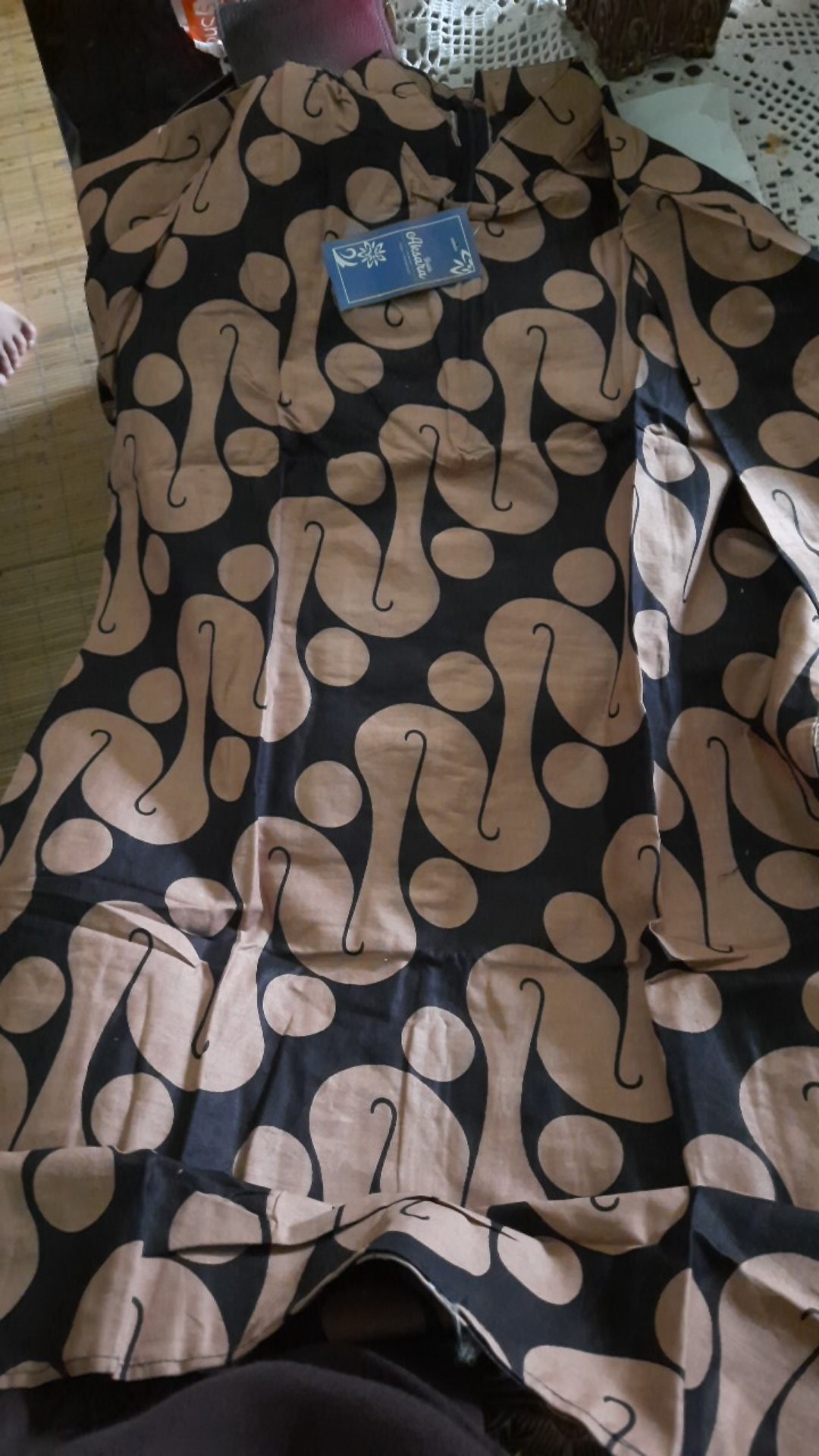 Aserehe Zigzag Tunik Jumbo Batik Mataraman Sogan Camaline Seragam Kantor Kerja Xxl Ld 132 Batik Solo