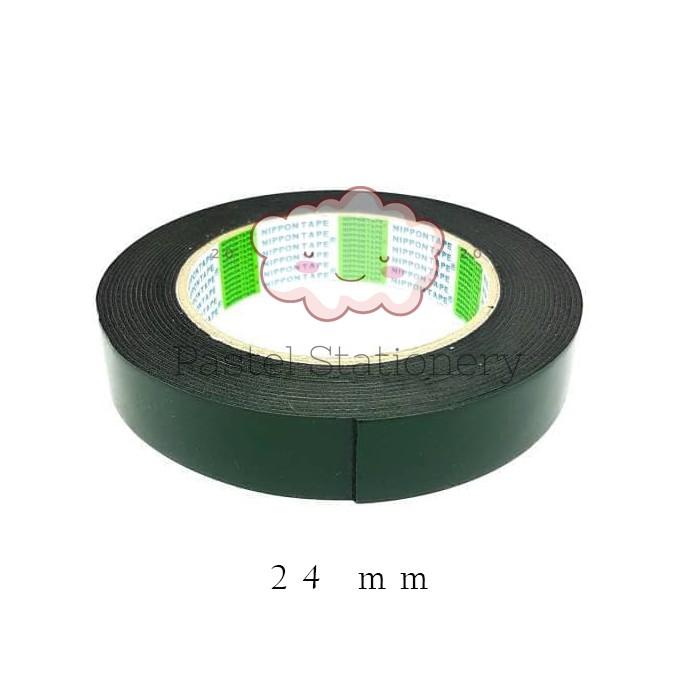 

Double Tape Busa Hijau Nippon Tape 24mm - Double Sided Foam Tape 24 mm