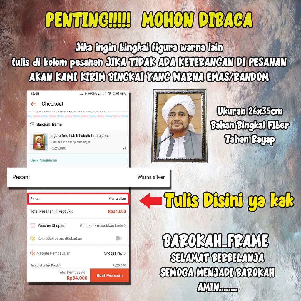PIGURA Foto habaib foto ulama 26x35cm