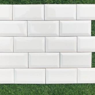 Super Tambahan KERAMIK DINDING SIGNATURE 10X20 METRO BEVEL WHITE - Putih