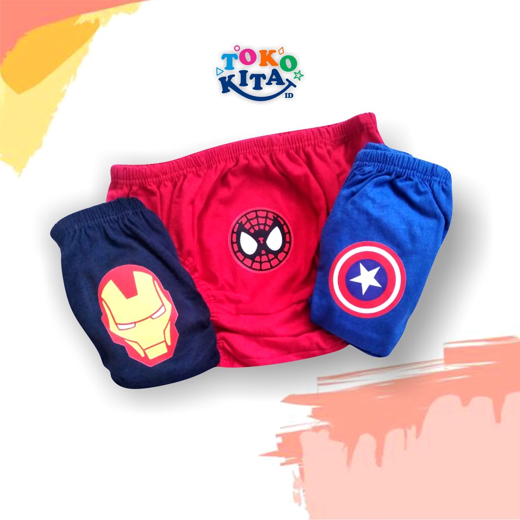 CELANA DALAM ANAK (3 pcs) CD Laki-laki Super Hero