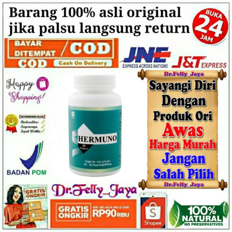 Hermuno original obat anti parasit asli obat detoxic ampuh suplemen herbal hermuno alami manjur