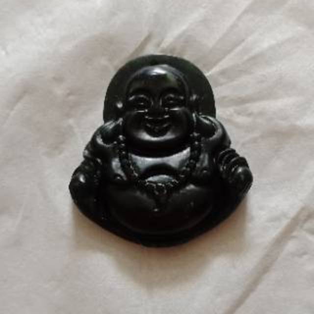 Kalung Buddha Milekfo (Maitreya) Blackjade
