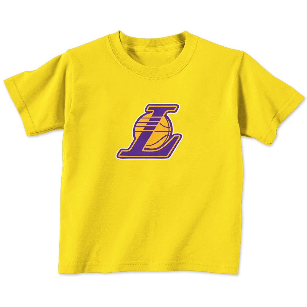 Kaos Anak LAKERS Usia 1-8 Tahun Bahan Katun Combed 30s