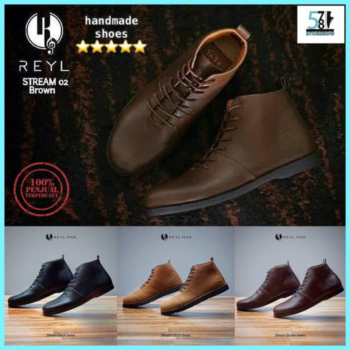 Sepatu Original REYL Stream Boots Handmade Men Premium