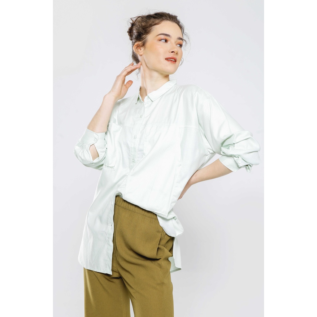 Gaudi Atasan Kemeja Wanita Torvi Oversized Shirt-4
