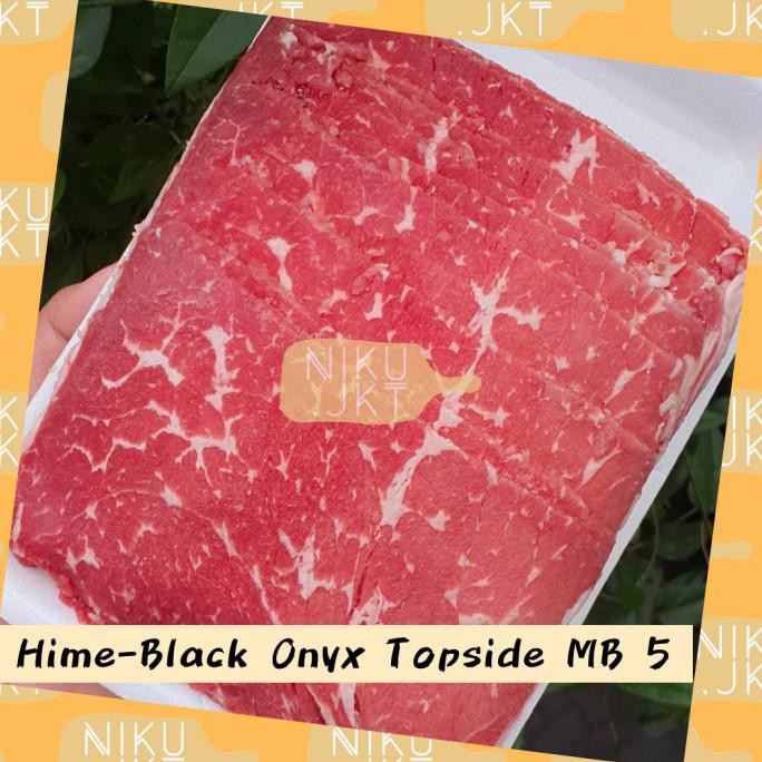 

Daging Slice Sapi Halal Aus Black Onyx Marubeni Topside Mb5 - 500Gr Cutdifastore