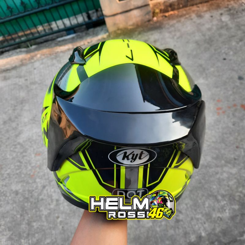 Spoiler 3D Helm KYT RC7 RC 7 RC SEVEN Smoke Hitam Bening sudah termasuk 3M DOUBLE tape tinggal pasang