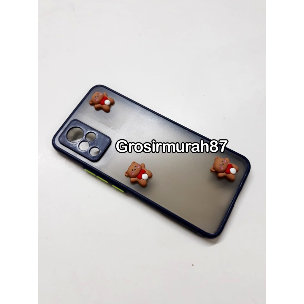 candy macaron softcase case tebal kondom hp Vivo v21 5G Pink maroon kuning hitam navy