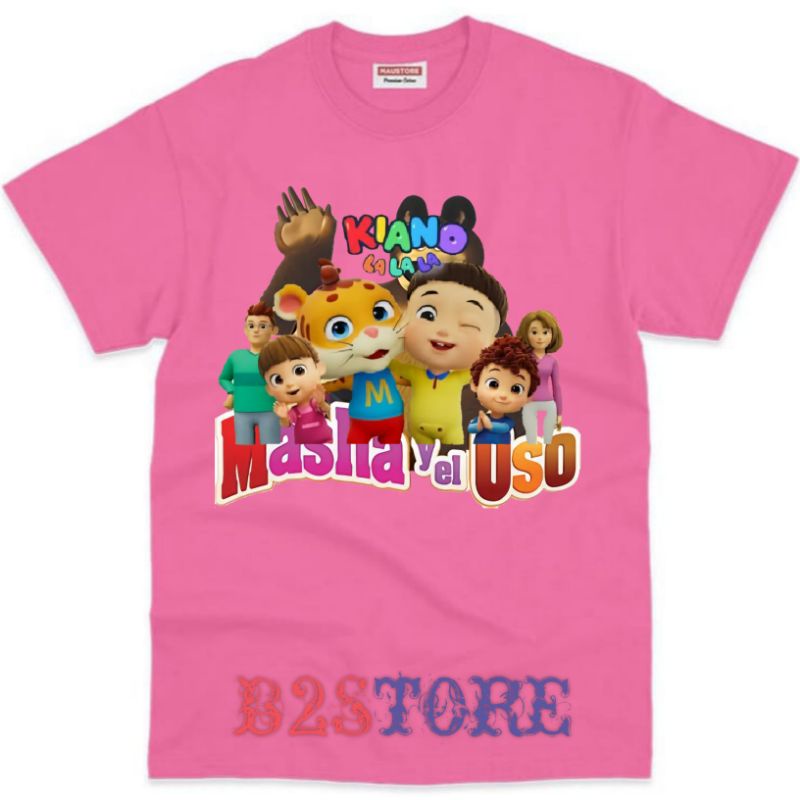 BAJU KAOS ANAK KIANO MASHA TERBARU BAHAN PREMIUM