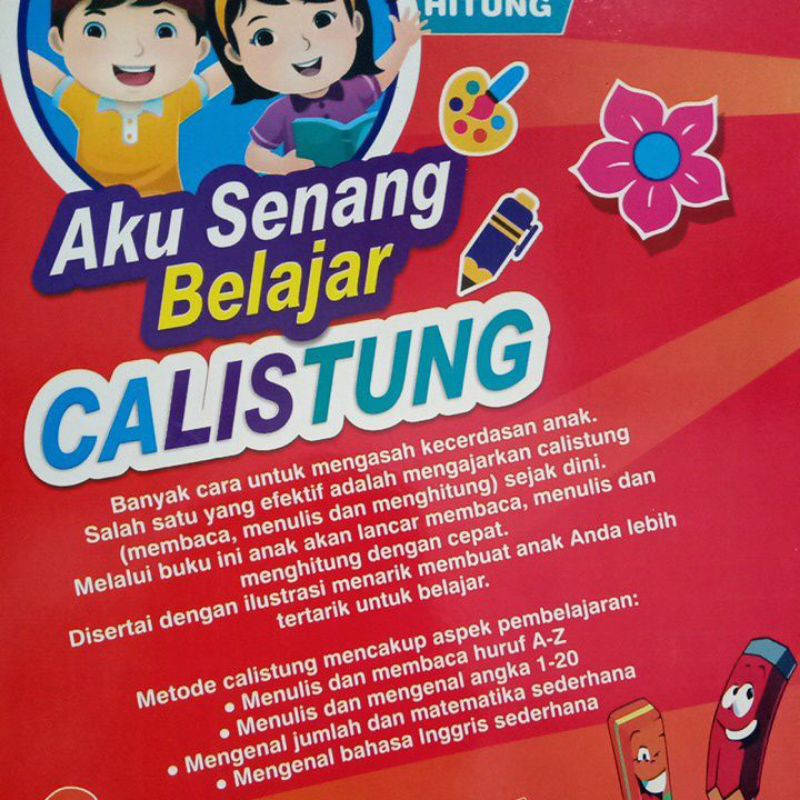 Buku Aku Senang Belajar Calistung Baca Tulis Hitung