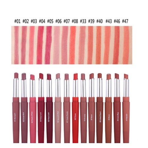 Miss Rose Lasting Long Multifunct Makeup Pencil Waterproof Pen Lipstick Lip Matte Liner