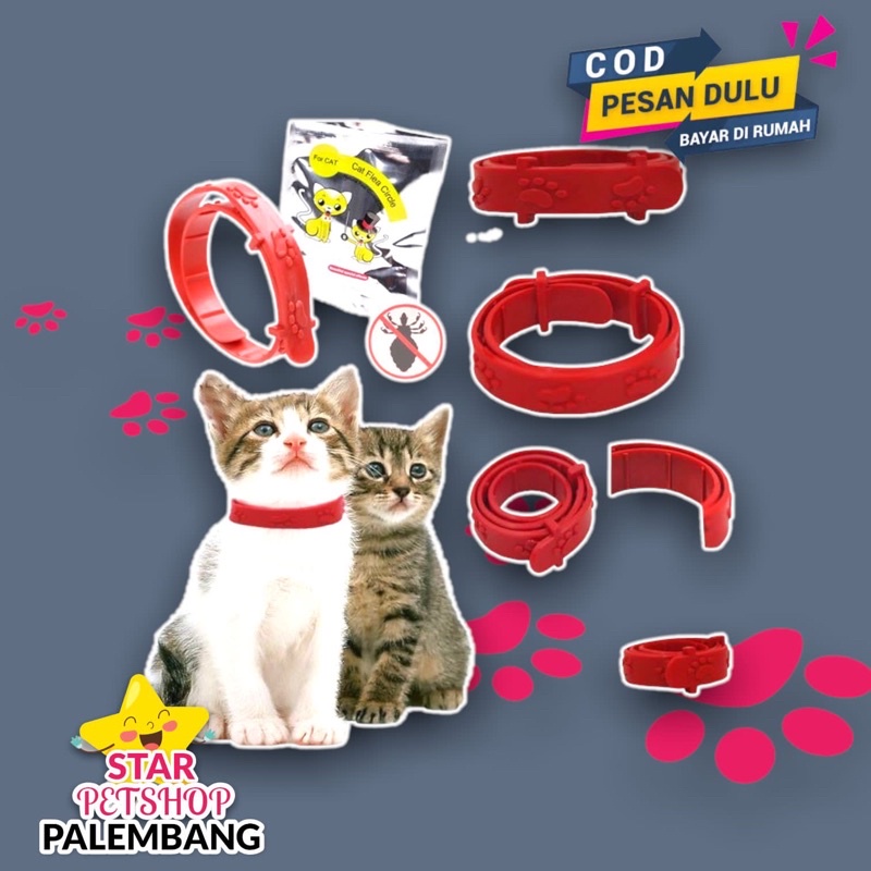 Kalung Kucing Anti Kutu Free Packing Bubble