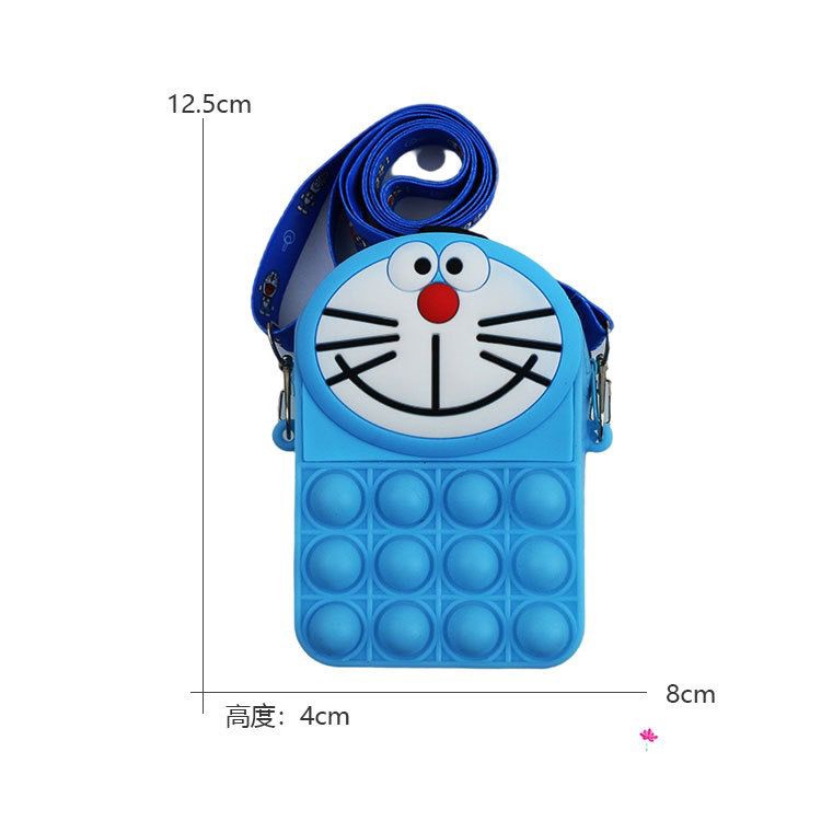 TASHAPPY EL 4530 Tas SELEMPANG Pop It Anak Cewek Doraemon Macam warna Talpan model korea supplier tas import