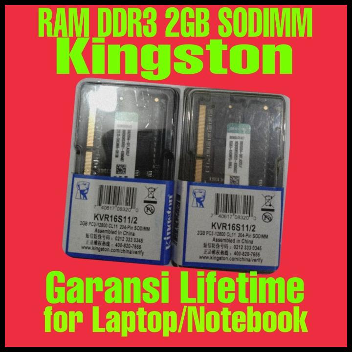 Ram Laptop Ddr3 2Gb Kingston Sodimm