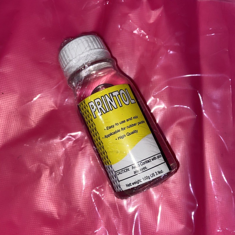 

PRINTOL sablon 100gr pengencer pasta rubber polytex kaos encer cat acrylic water base based