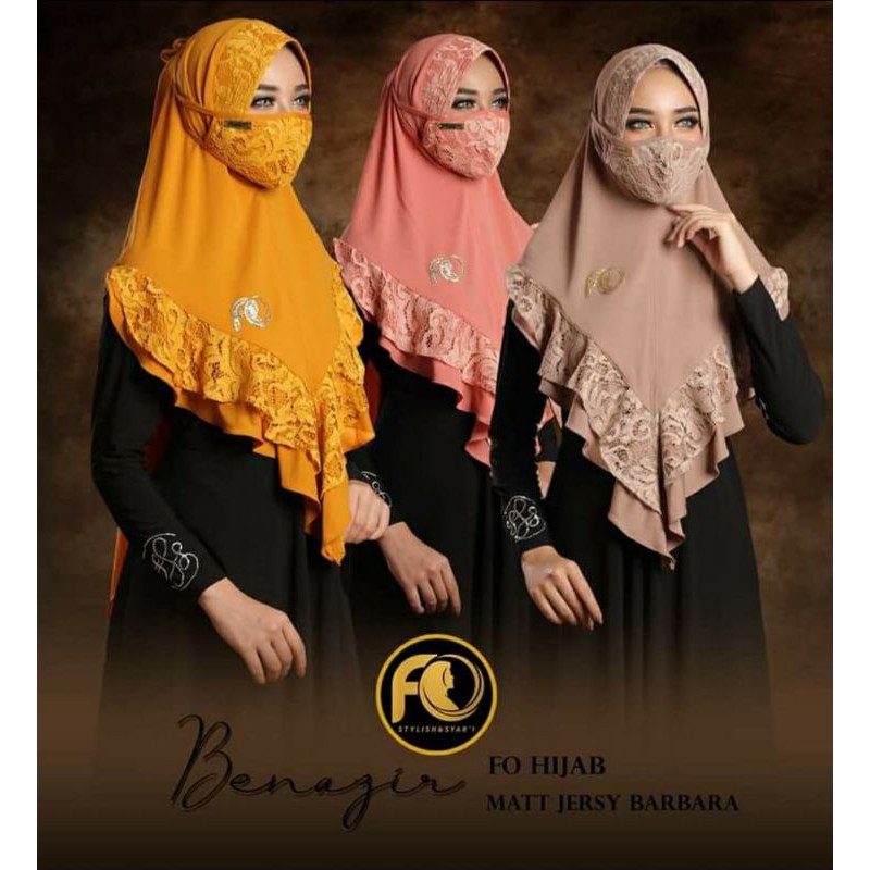 Jilbab Premium. Benazir Ori FO. FO Hijab. Terbaru. Jilbab Masker. Jilbab Brukat. Jilbab Jumbo
