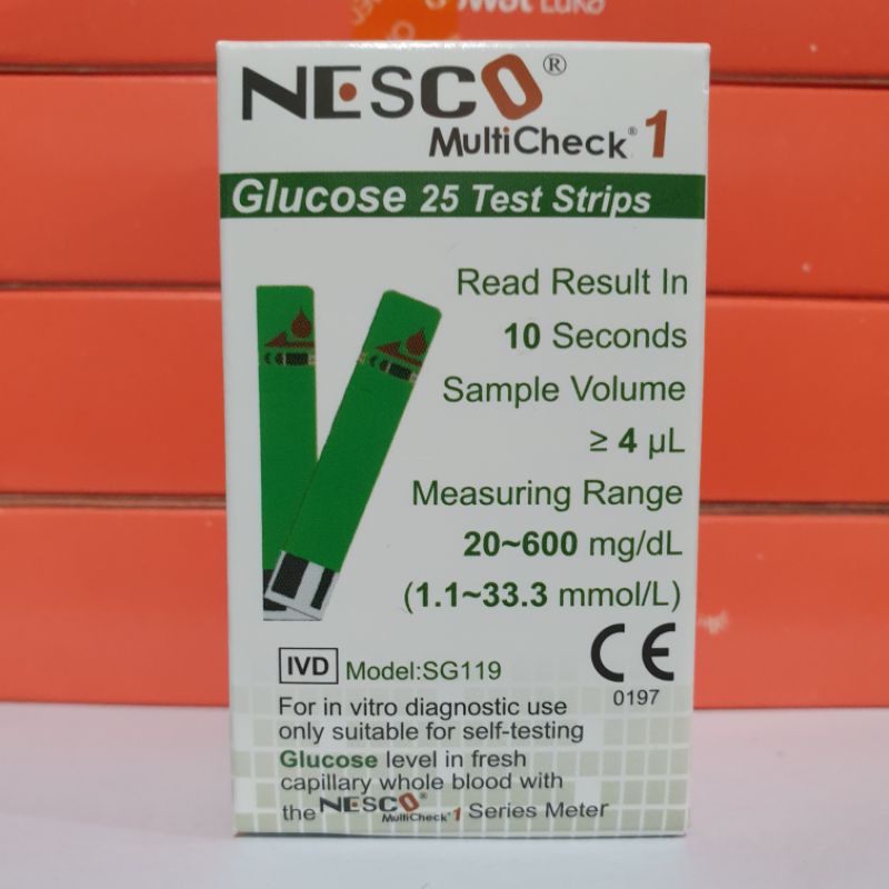 Strip Gula Darah Nesco Stik Gula Darah Nesco Strip Glukosa Nesco