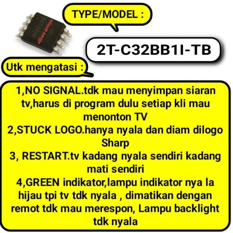 IC eprom memory Sharp 2T-C32BB1I 2t-c32bb1i-tb