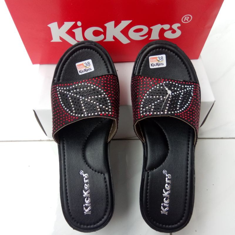 Sandal Wanita CL Wedges Selop Daun