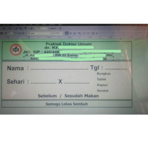 

Terlaris.. Etiket Stiker Sticker Label Obat Klinik Praktek Dokter