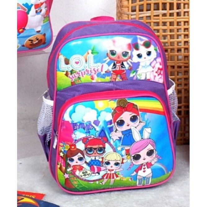 TAS RANSEL LAMPU LED  ANAK TK / PAUD / Tas Ransel Sekolah BT21/Tas Ransel Batok 3D/Tas Ransel Karakter BT21