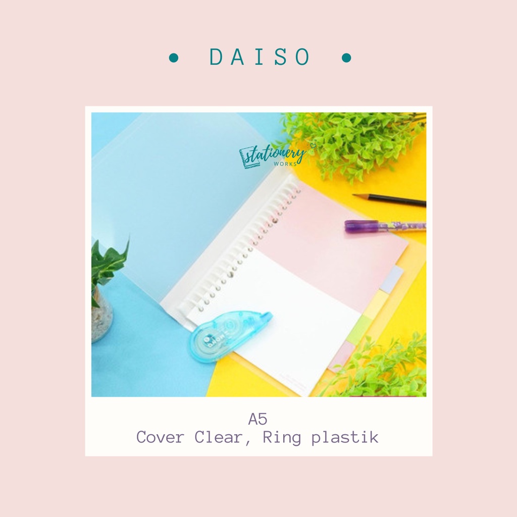 

Binder A5 Clear -Divider Pembatas Binder Pastel -Loose Leaf Line Bergaris