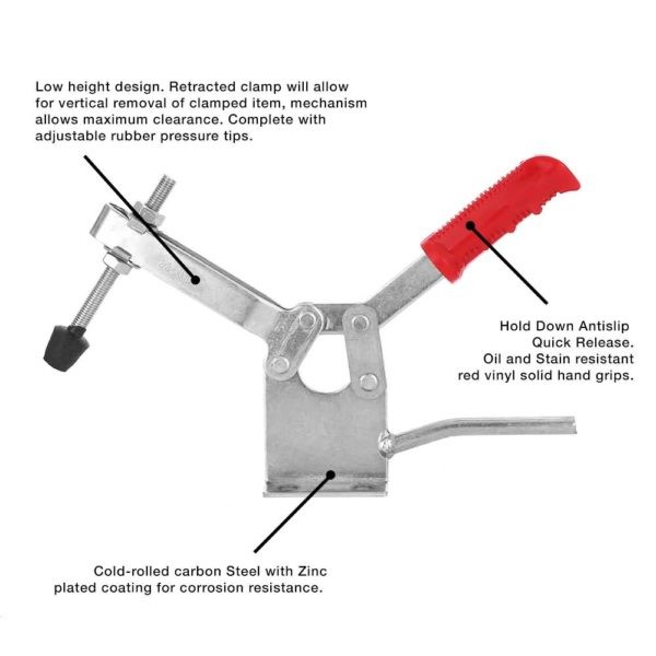 Toggle Clamp Vertical GH 220WLH GTY 220 WLH setara WIPRO TCH-915 400kg