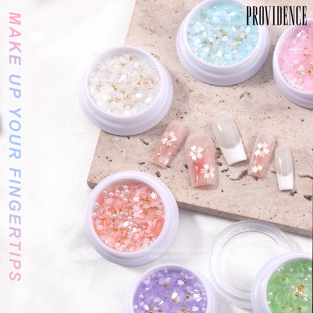 Set Payet Kelopak Bunga Sakura Ultra Tipis Untuk Aksesoris Nail Art